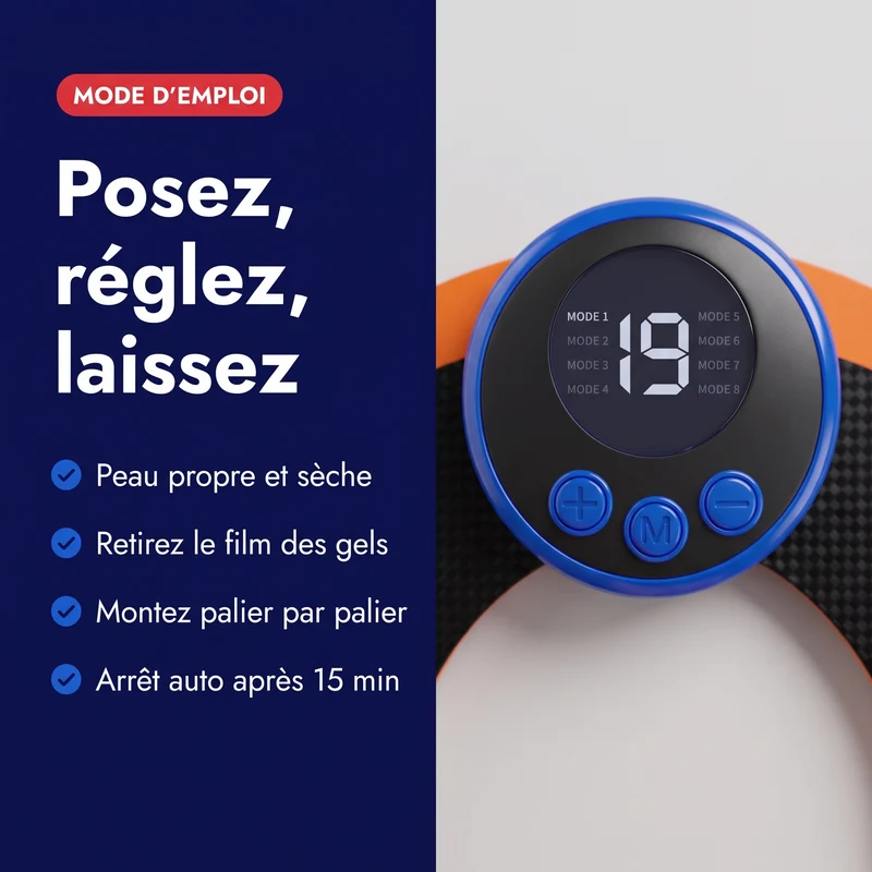 Électrostimulateur EMS fessiers & cuisses — lot de 2
