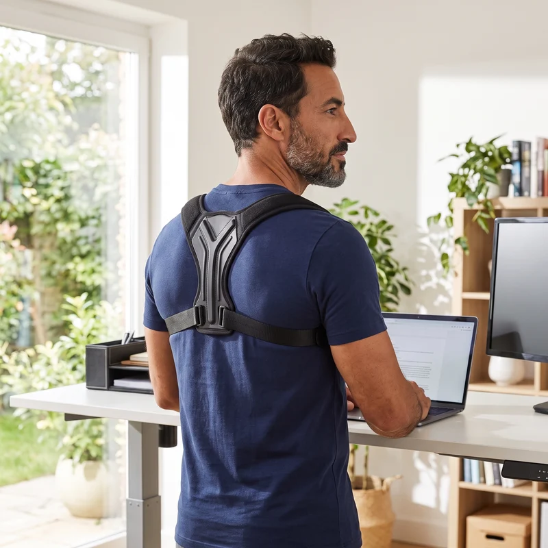 Correcteur de posture haut du dos — plaque dorsale en Y