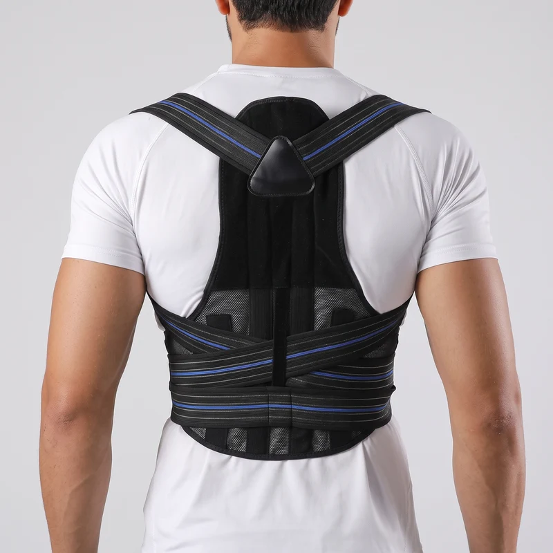 Correcteur de posture dos complet — ceinture et 4 baleines