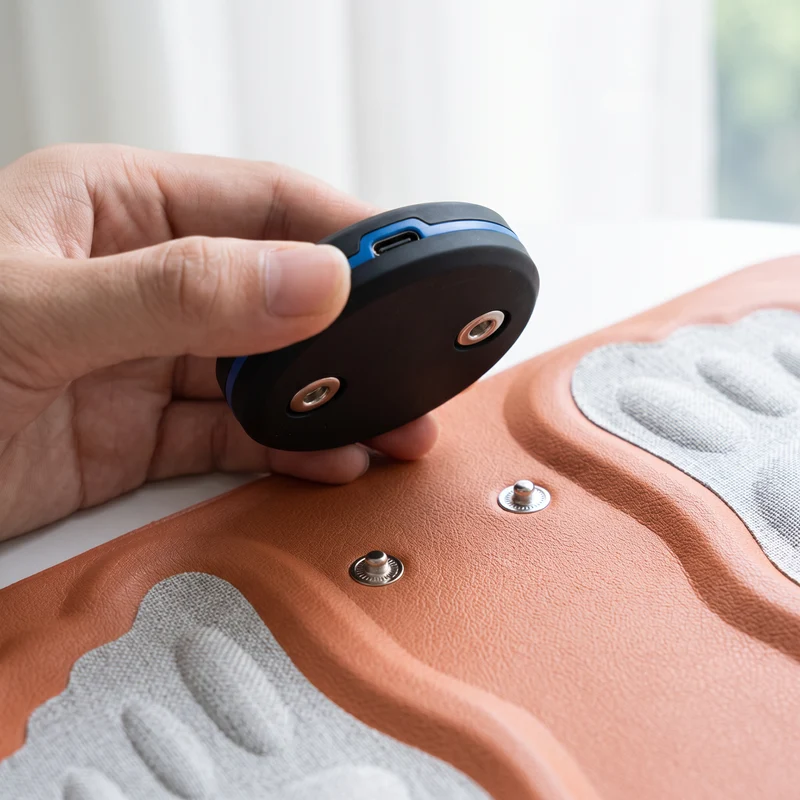 Tapis de massage pieds EMS — 6 modes, 15 niveaux d'intensité