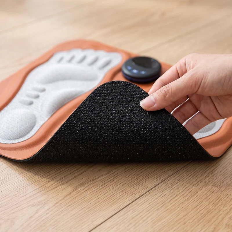 Tapis de massage pieds EMS — 6 modes, 15 niveaux d'intensité