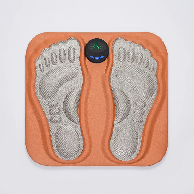 Tapis de massage pieds EMS — 6 modes, 15 niveaux d'intensité