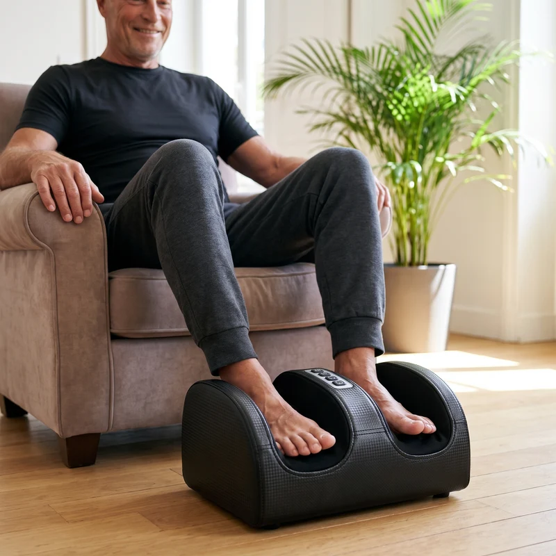 Masseur de pieds shiatsu chauffant — pétrissage profond & chaleur