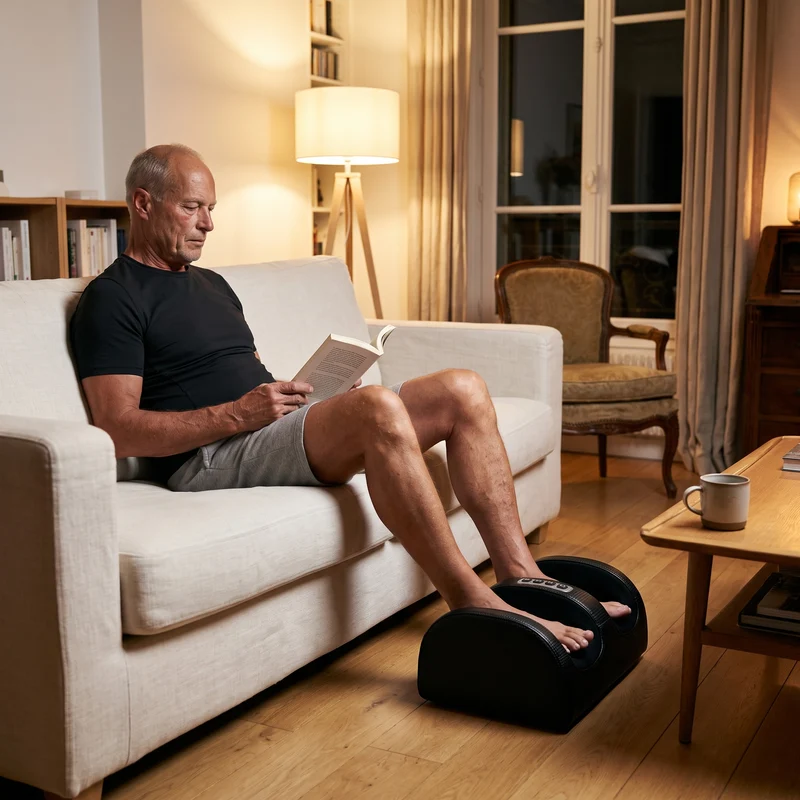 Masseur de pieds shiatsu chauffant — pétrissage profond & chaleur