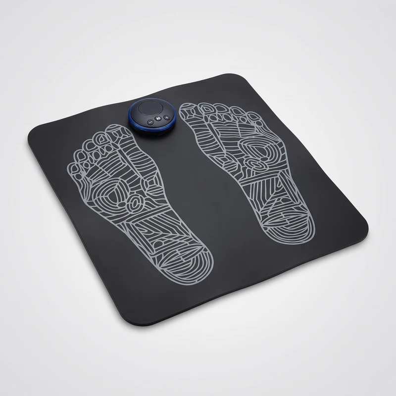 Tapis de massage EMS pour les pieds — 8 modes, 19 intensités, sans fil