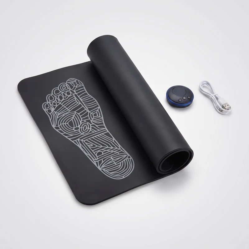 Tapis de massage EMS pour les pieds — 8 modes, 19 intensités, sans fil