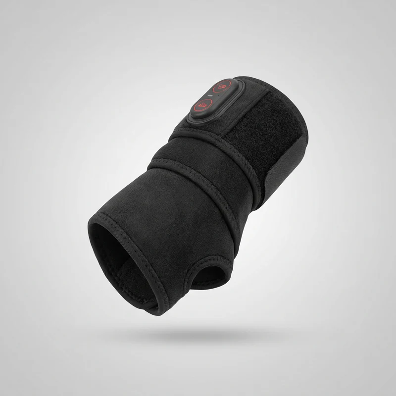 Attelle chauffante poignet — LED infrarouge 660/850 nm, 3 chaleurs, vibration