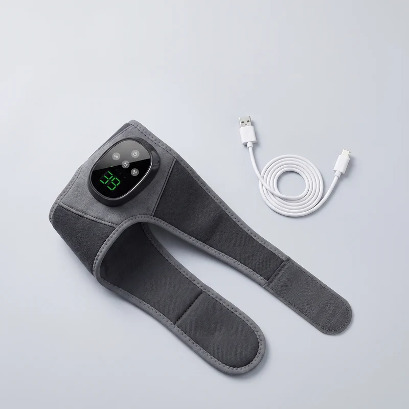 Masseur de cheville chauffant sans fil — 4 niveaux de chaleur & vibration