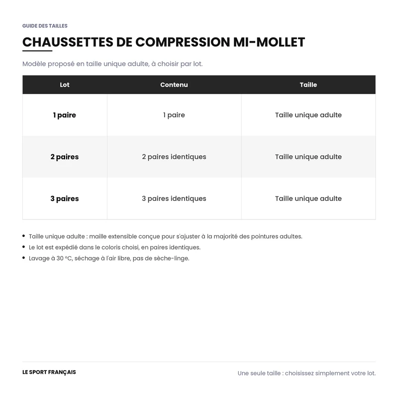 Chaussettes de Running Compression Mi-Mollet Rembourrées - Bleu Marine