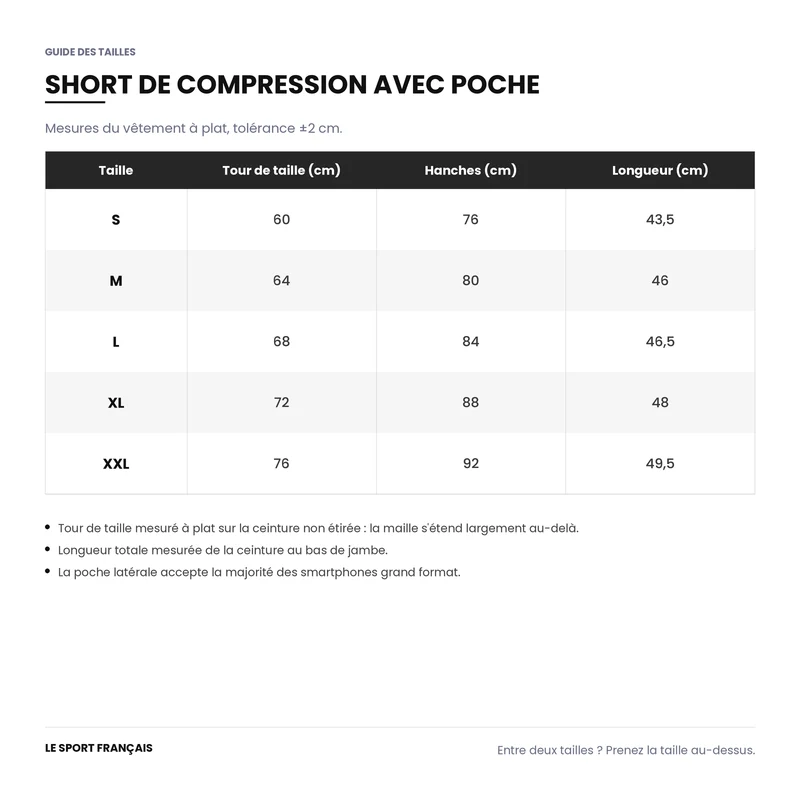 Short de Compression Homme avec Poche - Gris Foncé