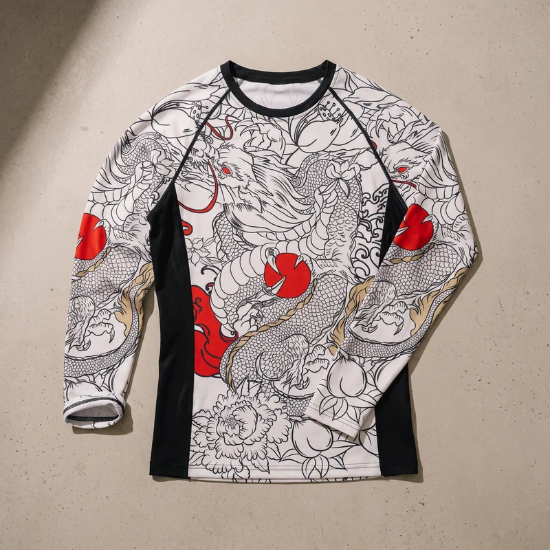 Rashguard Manches Longues UPF 50+ - Motif Koï