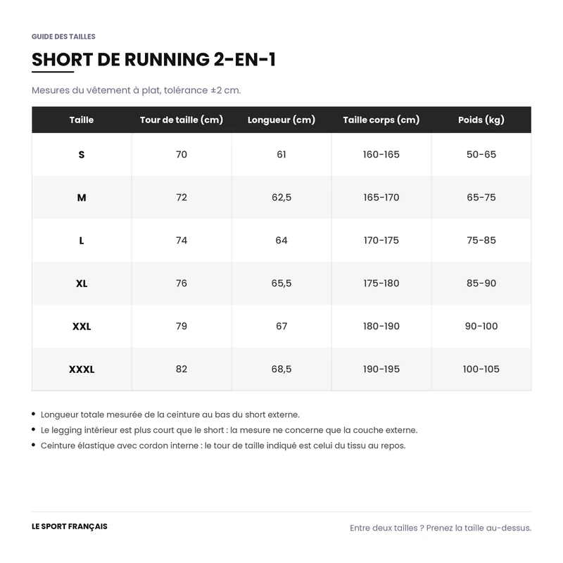 Short de Running 2-en-1 Homme avec Legging Intégré - Gris Foncé