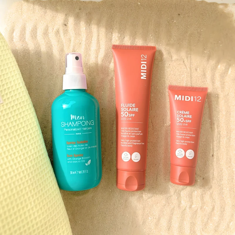 Trio Solaire Visage Corps & Cheveux | Crème Solaire SPF50+