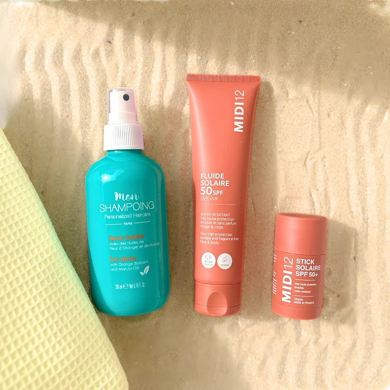 Trio Solaire Visage Corps & Cheveux | Stick Solaire SPF50+