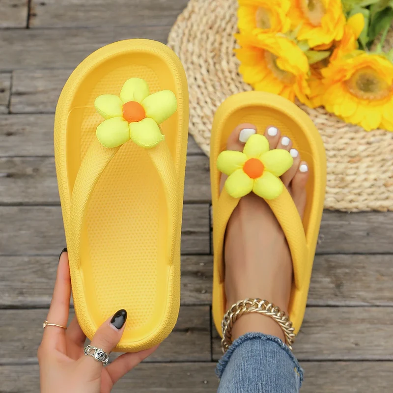 Tongs avec Grosse Fleur