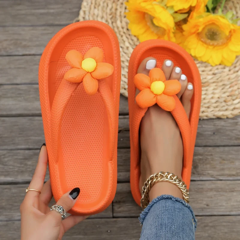 Tongs avec Grosse Fleur