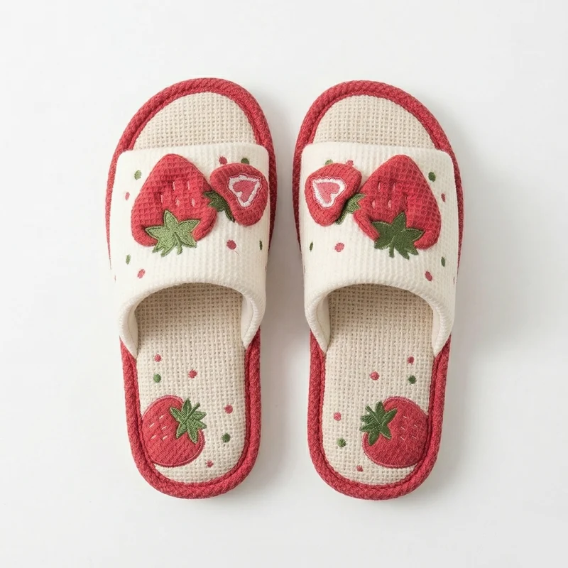 Claquettes Femme Fraise