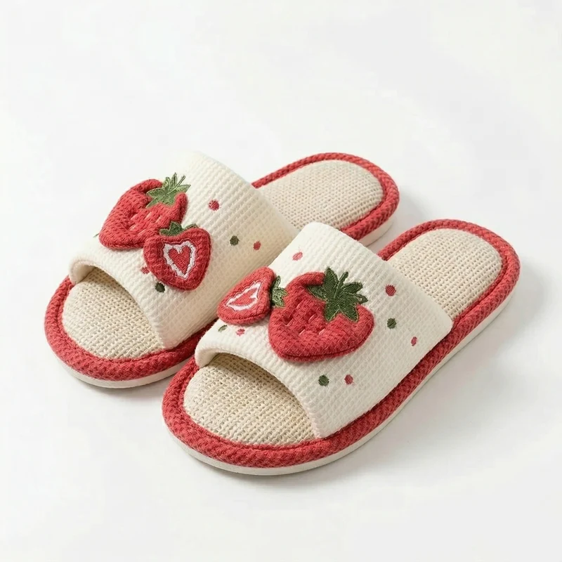 Claquettes Femme Fraise