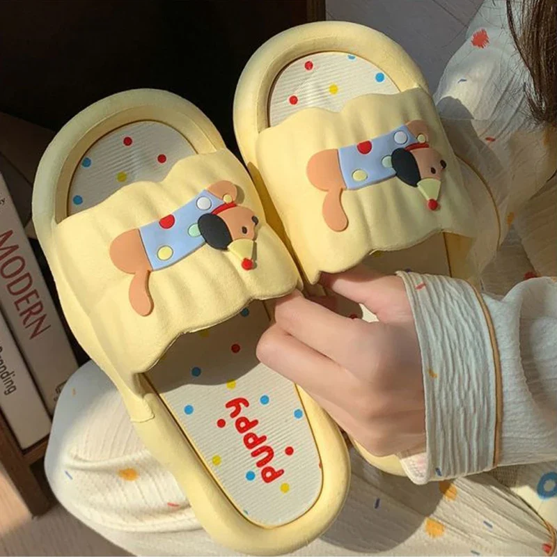 Claquettes Femme Teckel Fantaisie