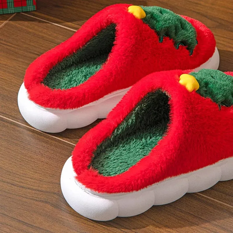 Chausson de Noel Femme - Sapin
