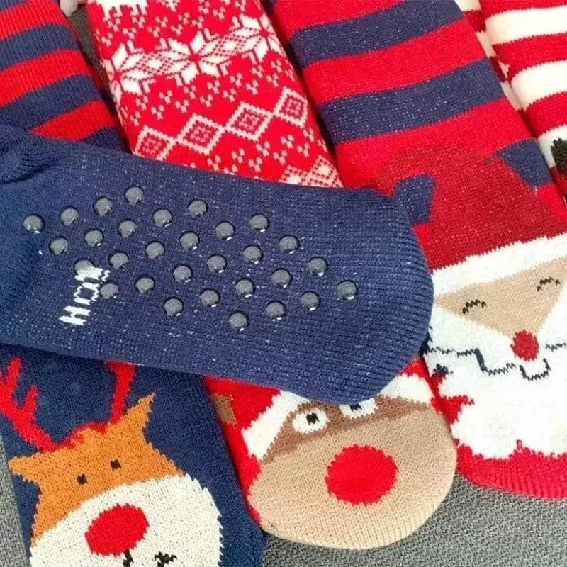 Chausson Chaussette de Noel Femme - Fourré et Chaud