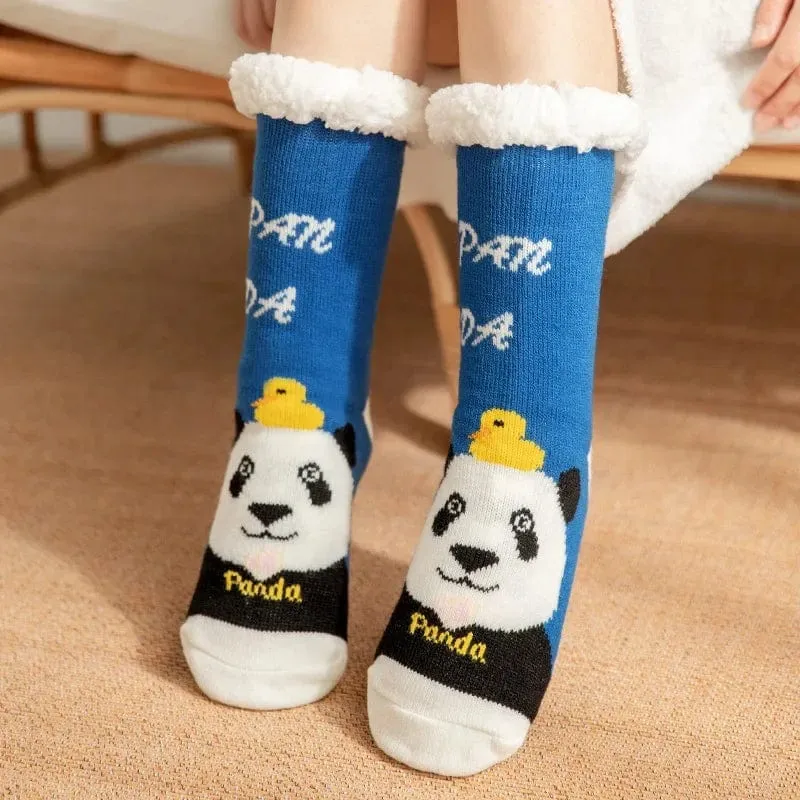 Chausson Chaussette de Noel Femme - Fourré et Chaud