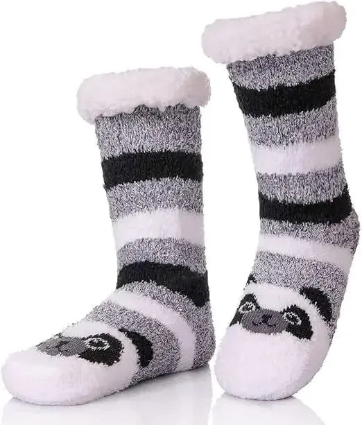 Chausson Chaussette de Noel Femme - Fourré et Chaud