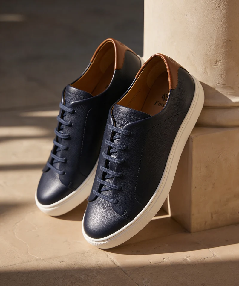 Sneakers MURPHY Grainé Marine
