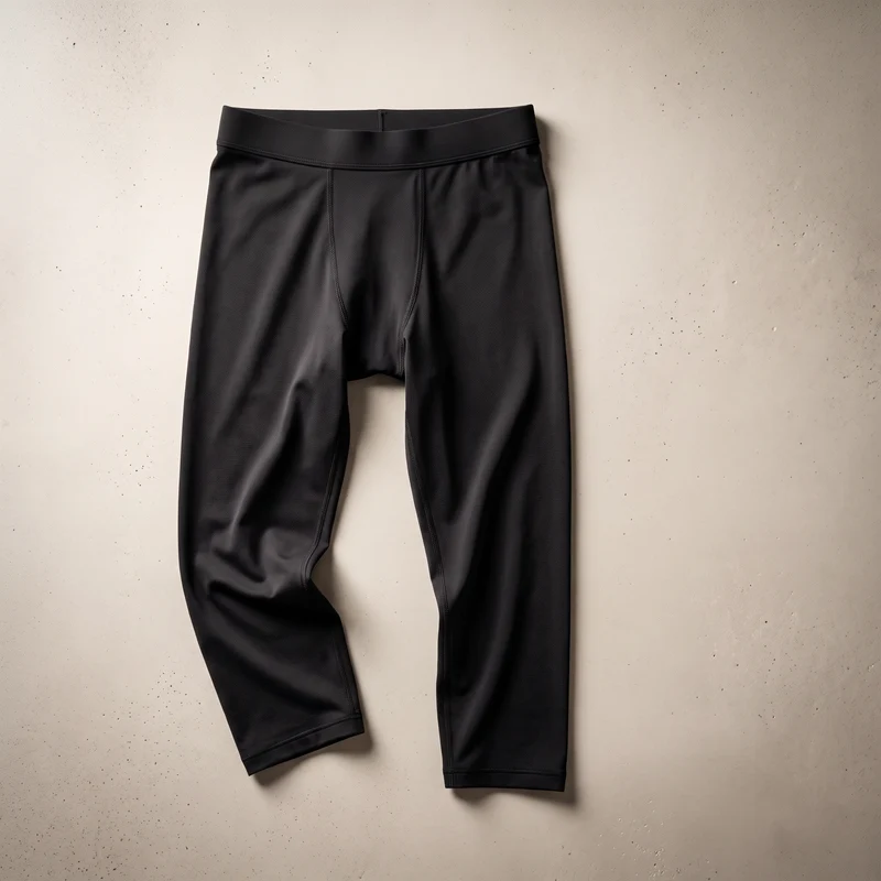Collant de Compression Homme 3/4 - Noir