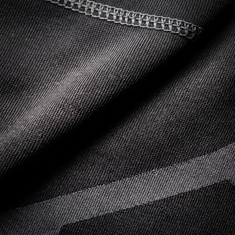 T-Shirt de Compression Manches Longues Homme - Noir & Gris