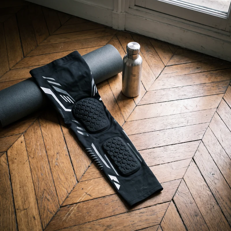 Manchon de Compression Jambe Complète avec Double Coussinet EVA