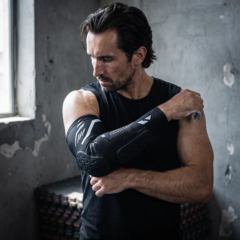 Manchon de Compression Bras Complet avec Coussinet Coude EVA