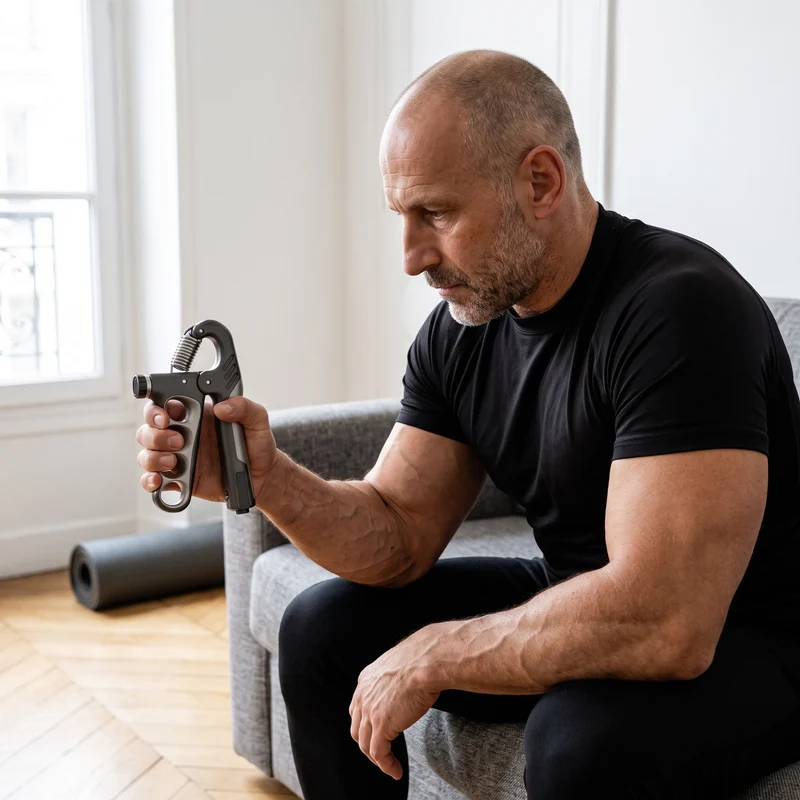 Gripper Musculation Réglable 5 à 100 kg avec Compteur