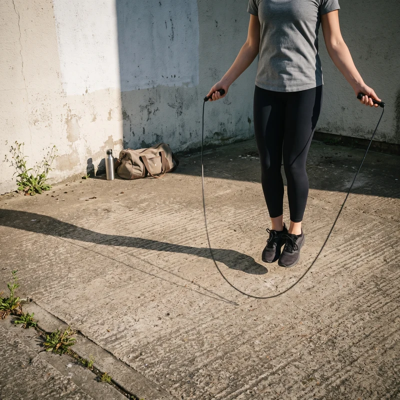 Corde à Sauter Classique 2,80 m — Câble PVC Réglable, Poignées Antidérapantes