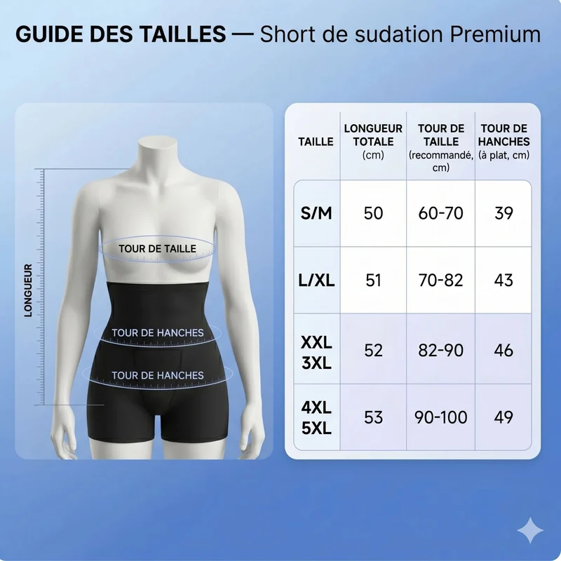 Short de Sudation Femme Thermo-Actif