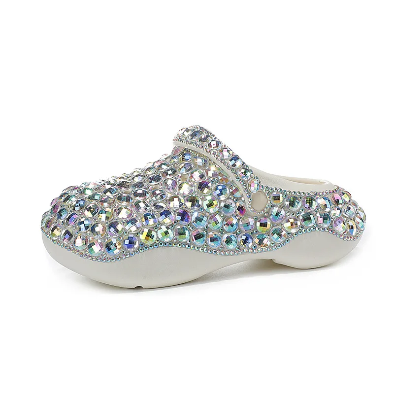 Sabot Paillettes Cristal Argent