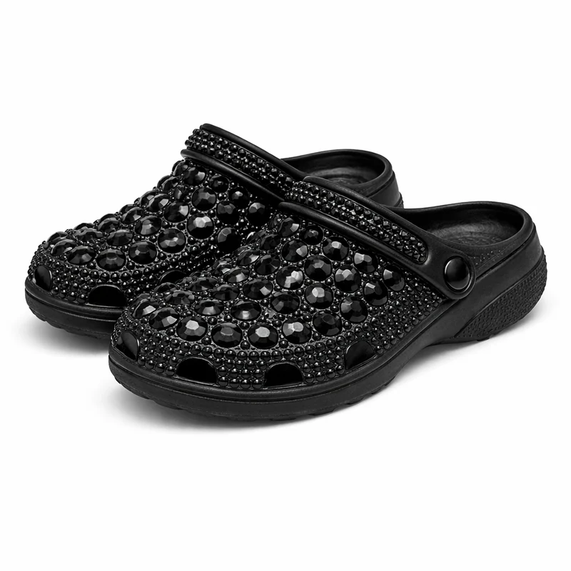 Sabots Brillants Cristaux Femme