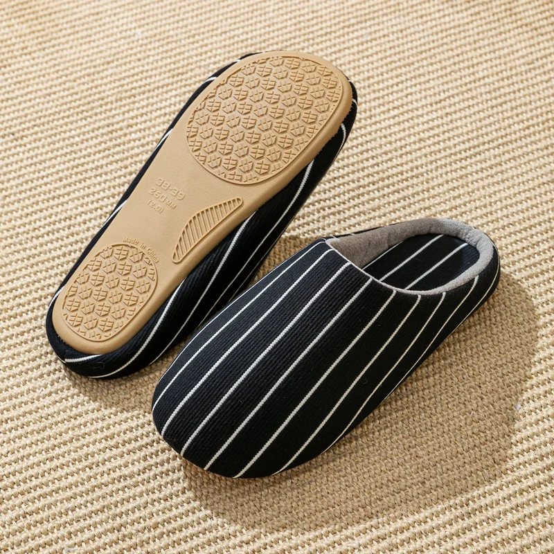 Chaussons femme été coton rayé