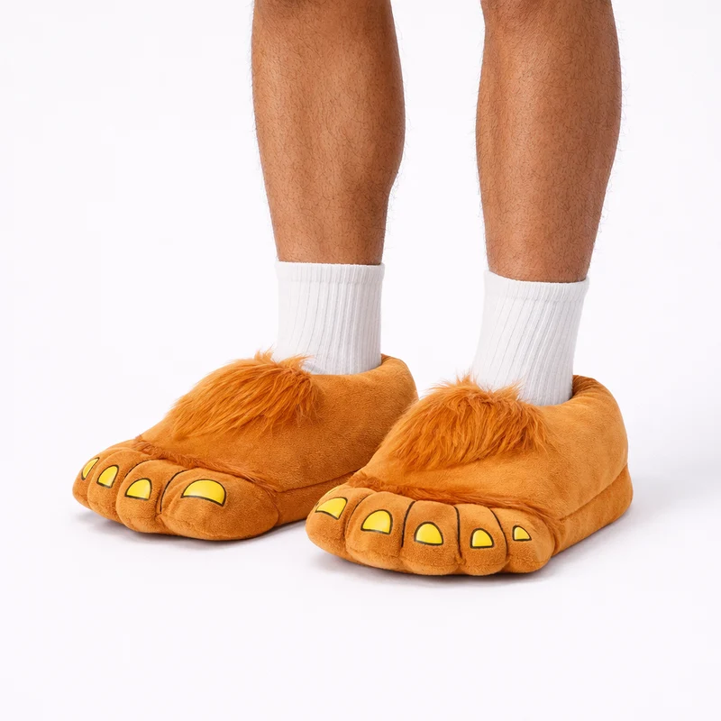 Chaussons Homme Rigolos Forme Pieds