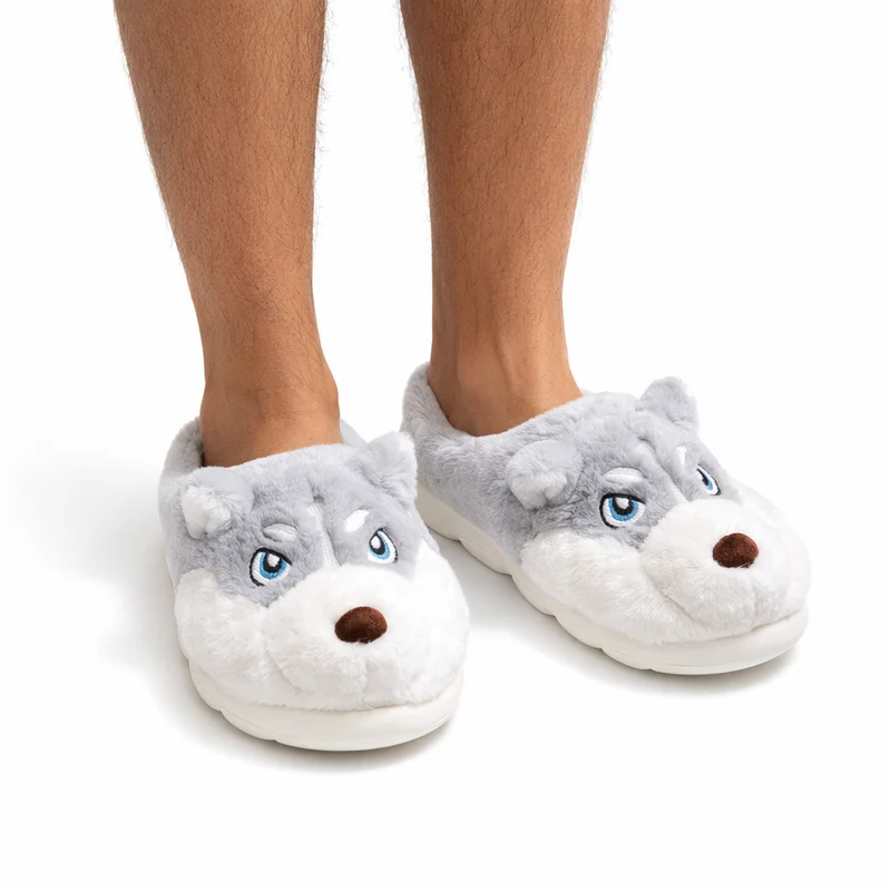 Chaussons Rigolos Chien pour Homme