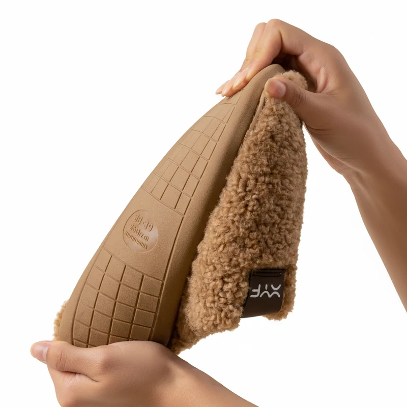 Chaussons Mules Fourrure Homme