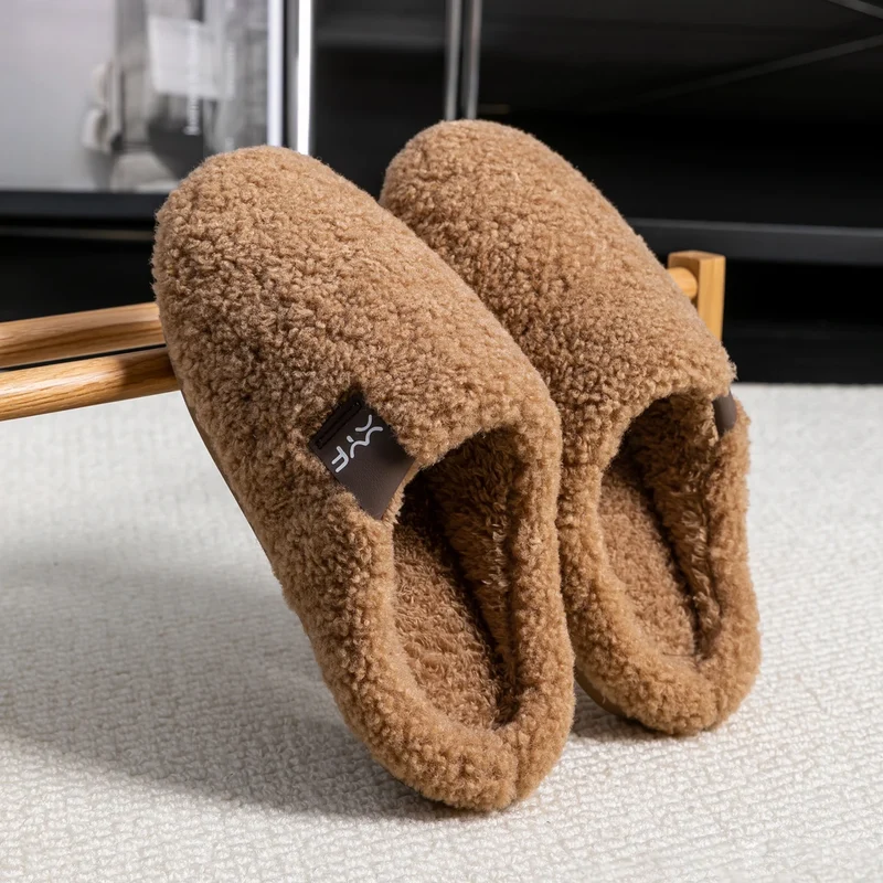 Chaussons Mules Fourrure Homme