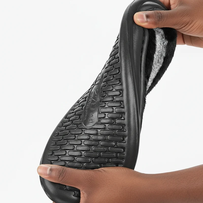 Chaussons Homme Fausse Fourrure