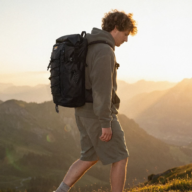 WOODPACKER - BLACK - BACKPACK MODULABLE, TECHNIQUE ET DURABLE