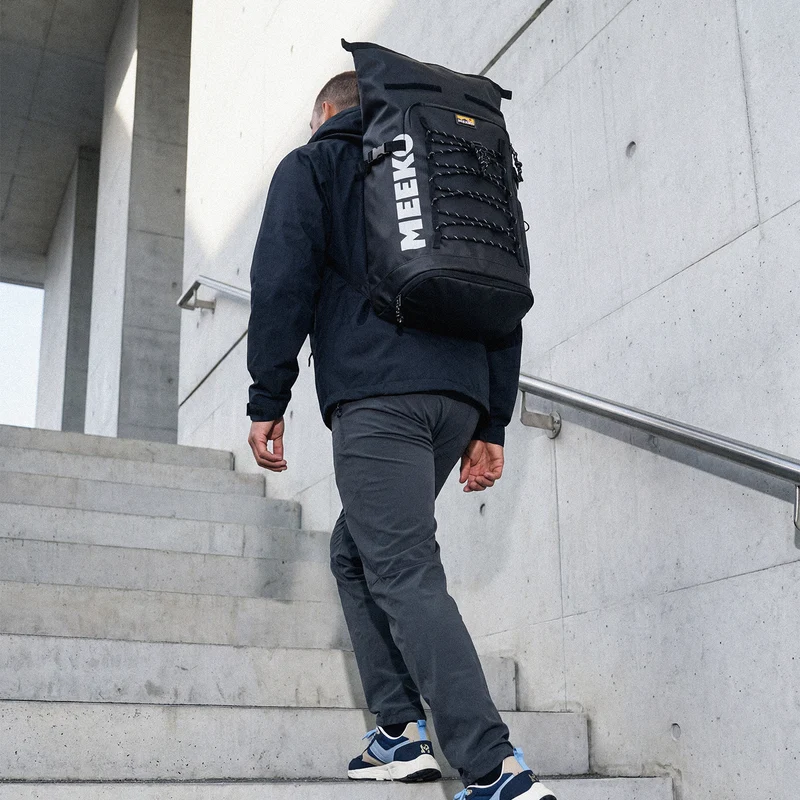WOODPACKER - BLACK - BACKPACK MODULABLE, TECHNIQUE ET DURABLE