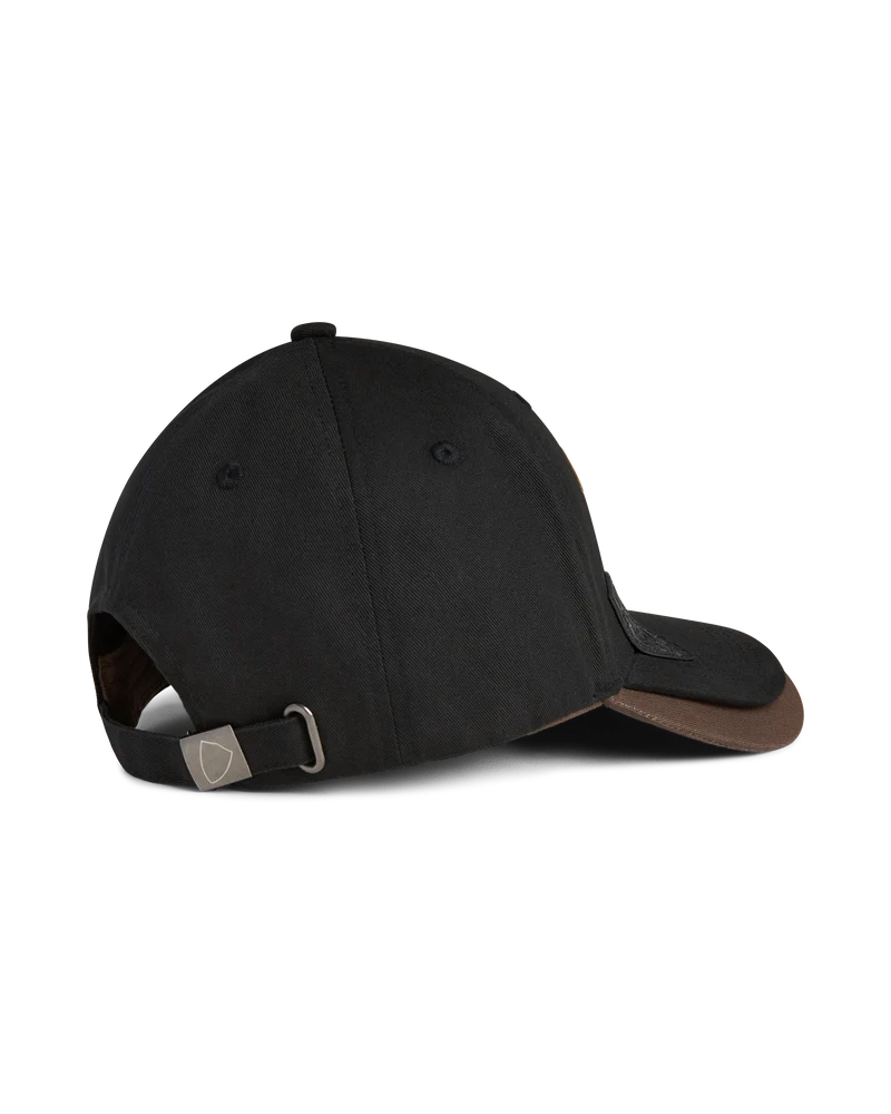 Double Visor Cap, Black Brown