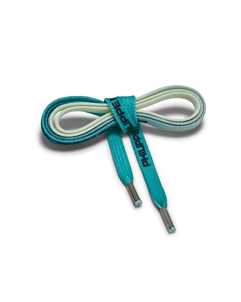 Women’s Laces in Cotton, Aquamarine Black
