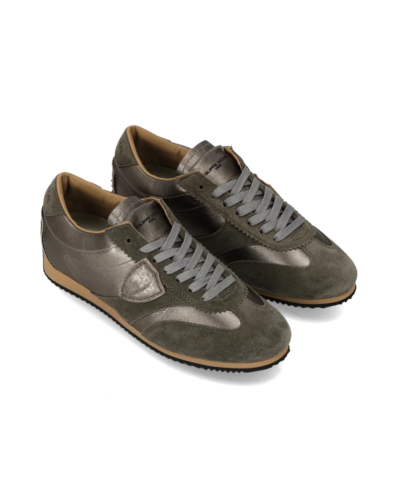 Sneakers Planche Women, Metallic Bronze Khaki