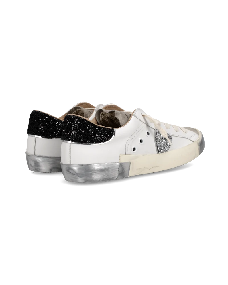 Sneakers Prsx Women, White Black Silver
