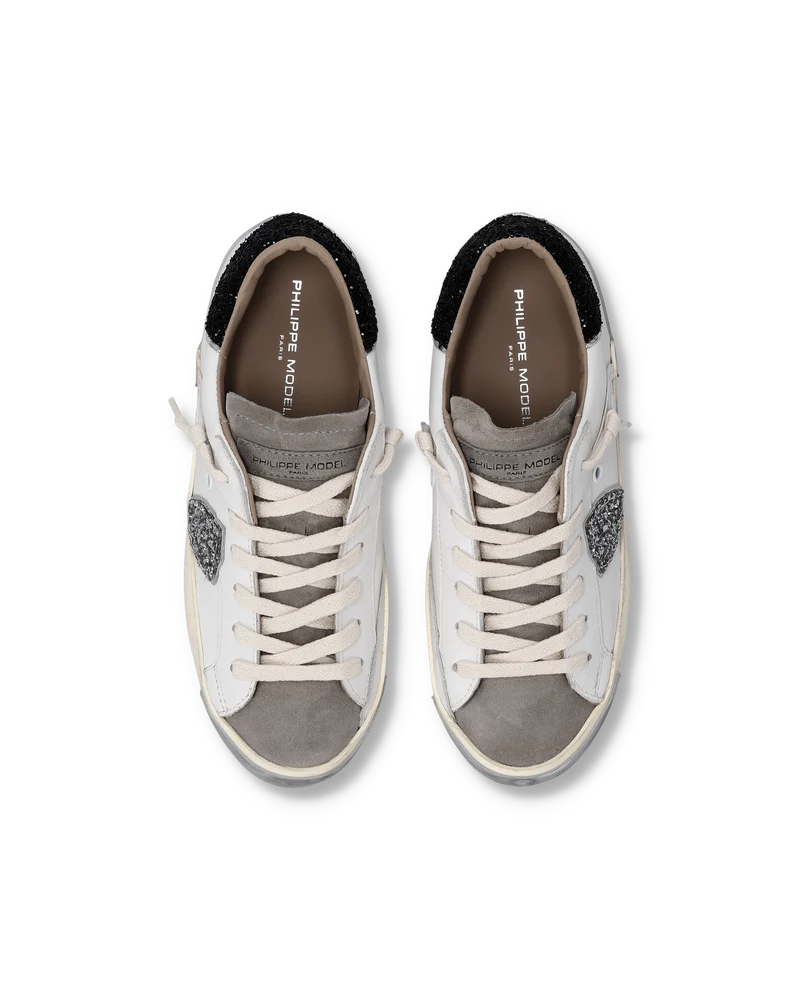 Sneakers Prsx Women, White Black Silver